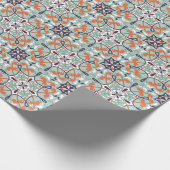 Orientales marokkanisches Fliesendesign Geschenkpapier (Ecke)