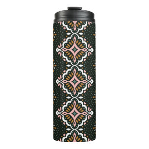 Orientales Vintages Damastmuster. Talavera Töpfere Thermosbecher