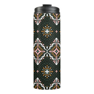 Orientales Vintages Damastmuster. Talavera Töpfere Thermosbecher