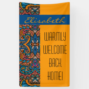 Orientales Wasserfarbmuster VI + Ihre Ideen Banner