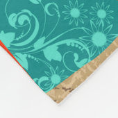 Orientalin in Retro costumejapanese, chinesisch, a Fleecedecke (Ecke)