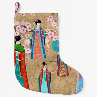 Orientalin in Retro costumejapanese, chinesisch, a Kleiner Weihnachtsstrumpf