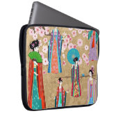 Orientalin in Retro costumejapanese, chinesisch, a Laptopschutzhülle (Vorne Rechts)