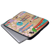 Orientalin in Retro costumejapanese, chinesisch, a Laptopschutzhülle (Vorne Knopf)