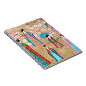 Orientalin in Retro costumejapanese, chinesisch, a Notizblock (Rechte Seite)