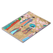 Orientalin in Retro costumejapanese, chinesisch, a Notizblock (Linke Seite)