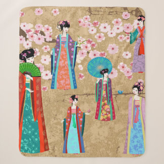 Orientalin in Retro costumejapanese, chinesisch, a Sherpadecke