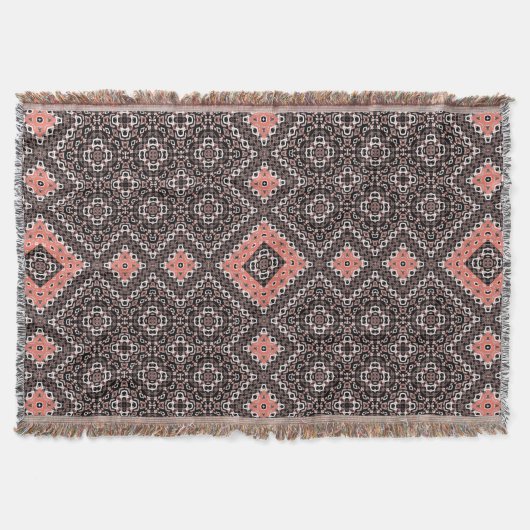 Orientalisch, arabisch, braun, rot, ethnisch decke (Vorderseite)
