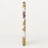 Orientalisch-asiatische Red-Bamboo-Blätter Zen Cas Case-Mate iPhone Hülle (Hinten/Rechts)