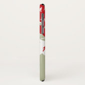 Orientalisch-asiatische Red-Bamboo-Blätter Zen Cas Case-Mate iPhone Hülle (Hinten/Links)