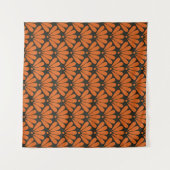 Orientalisch-baronzefarbene Blüten Wandteppich (Vorderseite (Horizontal))