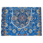 Orientalisch Blau Türkischer Persischer Teppich Große Geschenktüte (Vorderseite)