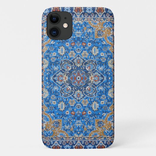 Orientalisch Blau Türkischer Persischer Teppichsch Case-Mate iPhone Hülle (Rückseite)