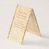 Orientalisch-Chinesische Dame, die ein Portrait mi Visitenkarten (Rückseite)