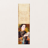 Orientalisch-Chinesische Dame, die ein Portrait mi Visitenkarten (Außenseite Aufgefaltet)