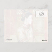 Orientalisch-Chinesische Dame mit schönem Portrait Postkarte (Rückseite)