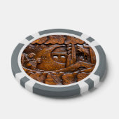 Orientalisch geschnitztes Holzaussehen Pokerchips (Einzeln)