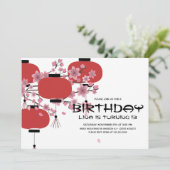 Orientalisch Japanisch chinesisches Lamp Sakura Ge Einladung (Stehend Vorderseite)