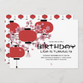 Orientalisch Japanisch chinesisches Lamp Sakura Ge Einladung (Vorne/Hinten)