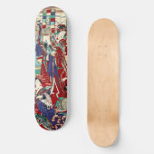Orientalisch-japanisch-weiblich-maiko geisha ukiyo skateboard (Vorderseite)