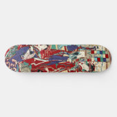 Orientalisch-japanisch-weiblich-maiko geisha ukiyo skateboard (Horizontal)