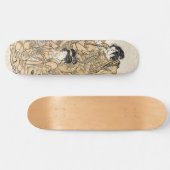 Orientalisch-japanische Geisha und Samurai-ukiyo-e Skateboard (Horizontal)