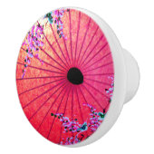 Orientalisch-japanischer blorrosa gestrichener Son Keramikknauf (Rechts)