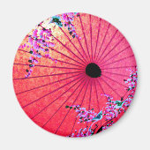 Orientalisch-japanischer blorrosa gestrichener Son Magnet (Vorne)