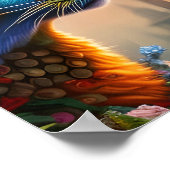 Orientalisch-Kalico-Wildkatze, Dystopisch Poster (Ecke)