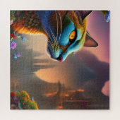 Orientalisch-Kalico-Wildkatze, Fantasie Puzzle (Horizontal)
