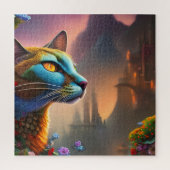Orientalisch-Kalico-Wildkatze, Fantasie Puzzle (Vertikal)