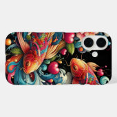 Orientalisch lebendige abstrakte Koi fischen die H Case-Mate iPhone Hülle (Rückseite (Horizontal))