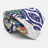 Orientalisch legendäre Samurai-Kriegerkunst Krawatte (Gerollt)