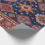 Orientalisch Persischer Türkischer Teppichmuster Geschenkpapier (Ecke)