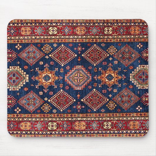 Orientalisch Persischer Türkischer Teppichmuster Mousepad (Vorne)