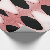 Orientalisch-rosa Wellen Geschenkpapier (Ecke)