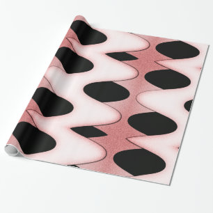 Orientalisch-rosa Wellen Geschenkpapier
