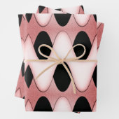 Orientalisch-rosa Wellen Geschenkpapier Set (Beispiel)