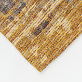 Orientalisch rot-goldener Teppichboden. Fleecedecke (Ecke)