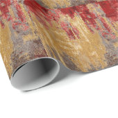 Orientalisch rot-goldener Teppichboden. Geschenkpapier (Rolleneckpunkt)