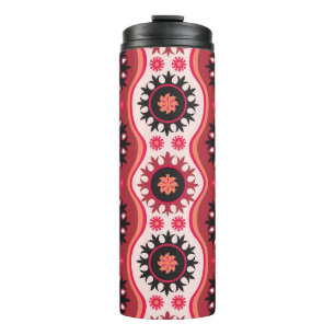 Orientalisch Traditionell: Nahtloses Ornament-Desi Thermosbecher