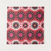 Orientalisch Traditionell: Nahtloses Ornament-Desi Wandteppich (Vorderseite (Horizontal))