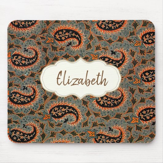 Orientalisch, Türkisch Paisley - Personalisiert Mousepad (Vorne)