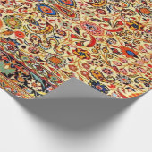 Orientalisch Türkisch Persisch Aserbaidschan Teppi Geschenkpapier (Ecke)