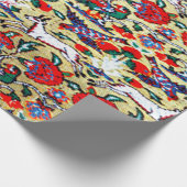 Orientalisch-türkisch-persisches Muster, Tiere Geschenkpapier (Ecke)