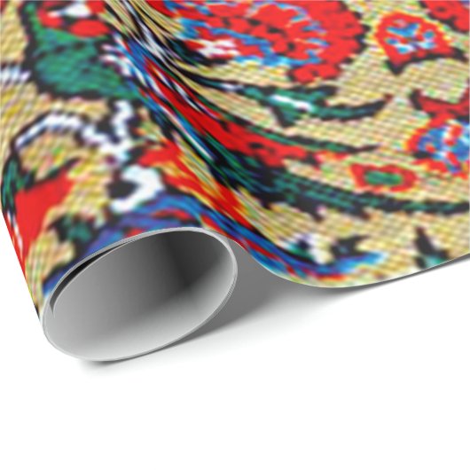 Orientalisch-türkisch-persisches Muster, Tiere Geschenkpapier (Rolleneckpunkt)