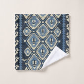 Orientalisch Türkischer Persischer Teppich Blau Badhandtuch Set (Waschlappen)