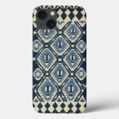 Orientalisch Türkischer Persischer Teppich Blau Case-Mate iPhone Hülle (Rückseite)