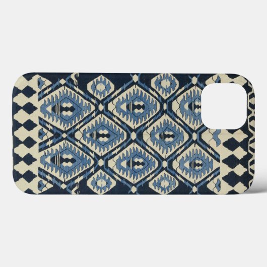 Orientalisch Türkischer Persischer Teppich Blau Case-Mate iPhone Hülle (Rückseite (Horizontal))