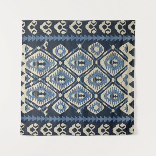 Orientalisch Türkischer Persischer Teppich Blau Wandteppich (Vorderseite (Horizontal))